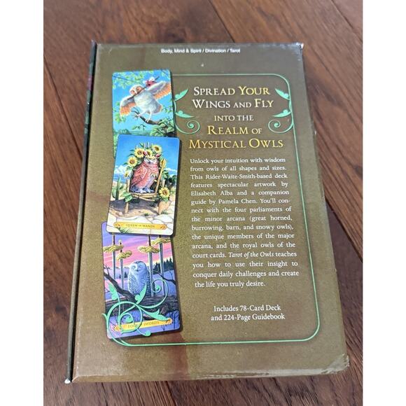 TAROT OF THE OWLS Pamela Chen Elizabeth Alba Boxed Book & Cards Body Mind Spirit - Picture 10 of 11